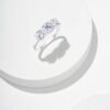Engagement Size 9 Sterling Silver Cubic Zirconia Ring