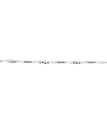 Silver Rhodium Anklet Lobster Clasp 10 Inch