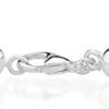 Miabella Sterling Silver Italian Handmade Strand Chain Bracelet