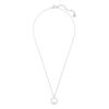 Swarovski Pendant with White Crystals and Rhodium Plated Chain