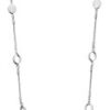 Nine West Silver Tone Long Strand Necklace