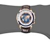 Agelocer Men's High Fashion World Time Mechanical Calendar Watch with Real Diamond Dial