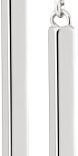 Elegant Simplicity: Sterling Silver Vertical Bar Dangle Earrings