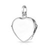 Small Simulated Red Garnet CZ Locket Necklace