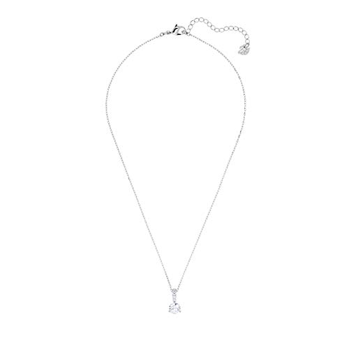 Swarovski Solitaire Necklace with a White Crystal Pendant