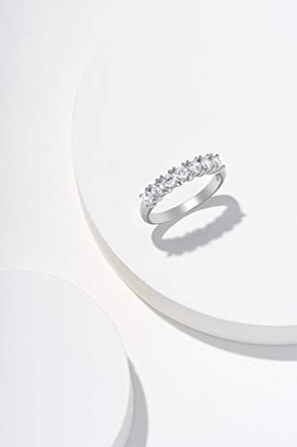 Zirconia Classic Prong-Set Wedding or Anniversary Ring