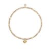 Katie Loxton a Little Heart of Gold Womens Charm Bracelet
