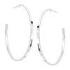 Hammered Hoop Earrings in Sterling Silver Silpada 'Circle Up'