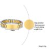 Free Engraving Medical Alert ID Jewelry-15.5MM Two-tone Stainless Steel