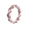 QALO Women's Iridescent Pink Eternity Silicone Wedding Ring