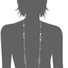 Nine West Silver Tone Long Strand Necklace