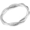 INBLUE Sterling Silver Twist Rings for Women