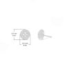 Sterling Silver Lotus Flower Stud Earrings