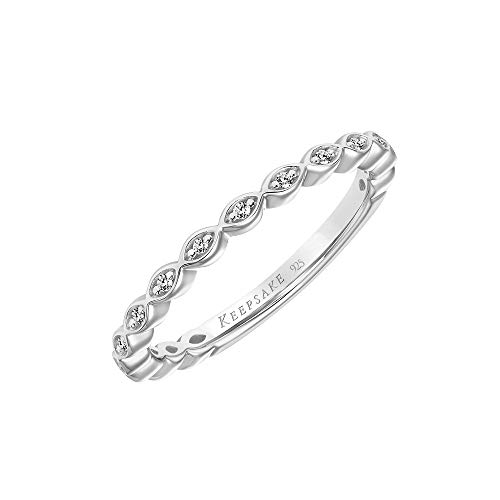 Diamond Stackable Ring, Anniversary Band or Wedding Band