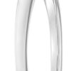 Platinum Cubic Zirconia Solitaire Ring Silver 6.5mm