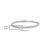 925 Sterling Silver 1.0 Cttw Diamond S-Curve Hyperlink Miracle-Set Tennis Bracelet – I-J Color, I3 Clarity, 7"