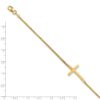 Leslie's 14k Yellow Gold Polished Cross 2-Strand Bracelet for Women - A Timeless Gift of Luxury ✨