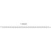 Rhodium Plated White Bangle Bracelet