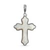 American West Sterling Silver Carved White Mother of Pearl