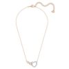 SWAROVSKI Women's Infinity Heart Mixed Metal Finish Necklace