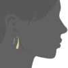 Elegant Teardrop Charm: 18k Yellow Gold Plated Sterling Silver Earrings