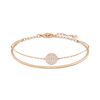 SWAROVSKI Women's Ginger Rose-gold Finish Bangle Bracelet