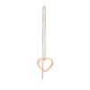 Rose Gold Over Sterling Silver Open Heart Earrings