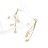 Gold Long Shooting Star Drop Earrings Lucky Star Pendant