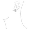 Open Criss Cross Celtic Knot Weave Clip On Earrings