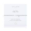 Katie Loxton A Little Faith Horizontal Cross Silver Bracelet