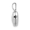 14k White Gold Holds 2 photos Polished Love Heart Shaped