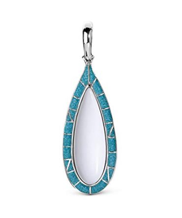 American West Sterling Silver Turquoise Pendant