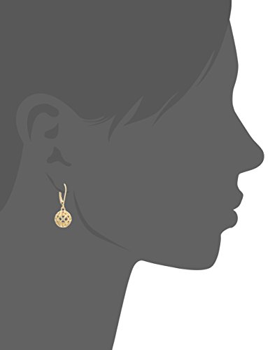 18k Yellow Gold Plated Sterling Silver Dangle Earrings
