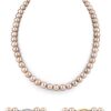 14K Gold 7-8mm Lavender Freshwater Pearl Necklace
