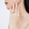 BERRICLE Rhodium Plated Sterling Silver Princess