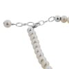 Round White Freshwater Pearl Sterling Silver Ankle Bracelets