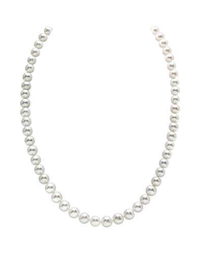 THE PEARL SOURCE 14K Gold 6.5-7.0mm AAAA Quality Pearl Necklace