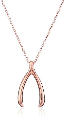 Amazon Collection 14k Rose Gold Plated Sterling Silver Pendant Necklace