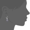 Elegance with Napier "Shade Declaration" Tanzanite Swarovski Drop Earrings