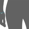 Satya Jewelry Classics Turquoise Om Inner Peace Stretch Bracelet