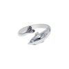 925 Sterling Silver With Rhodium Finish Shiny Toe Ring