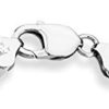 Miabella Sterling Silver Italian 12mm Solid Diamond Bracelet