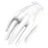 10k White Gold Solitaire 1.5ct Simulated Princess Engagement Ring