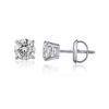 14K White Gold Diamond Stud Earrings for Women