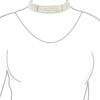 Wide 4 Row White Freshwater Cultured Pearl Necklace