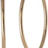 Anne Klein Classics Gold-Tone Thin Hoop Earrings