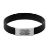 the ICE ID Silicone Medical Alert ID Bracelet for Women Men Kids