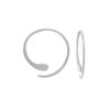 Boma Jewelry Sterling Silver Pull Through Hoop Earrings