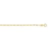 14k Yellow Gold 1.3mm Sparkle Cut Alternate Classic Chain