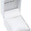 Nine West Women's Rose Gold-Tone and Gunmetal Bracelet Watch